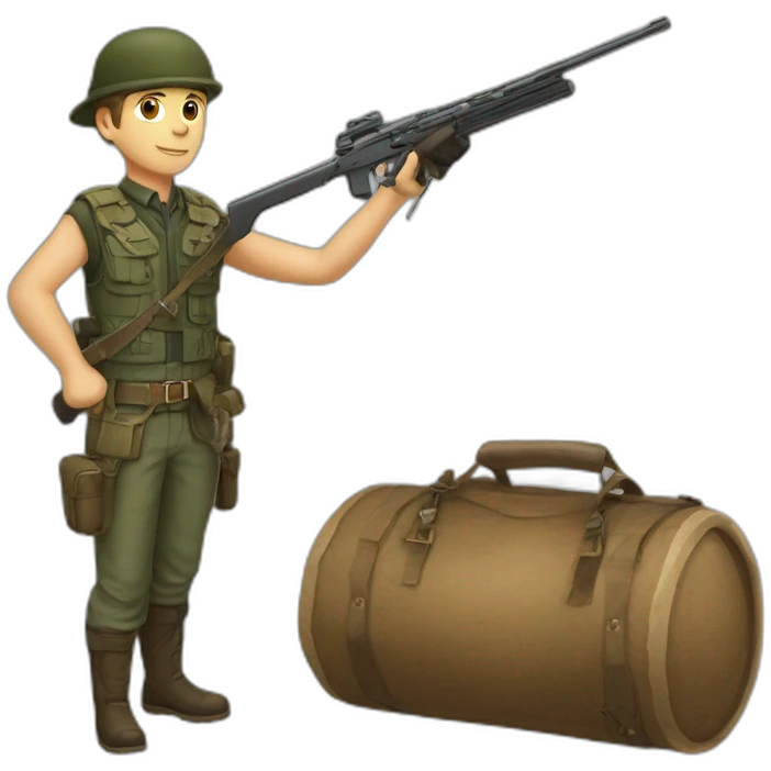 chasseur qui tire un sanglier emoji