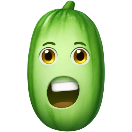 Cucumber person emoji