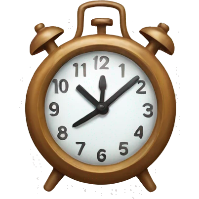 friendly clock emoji