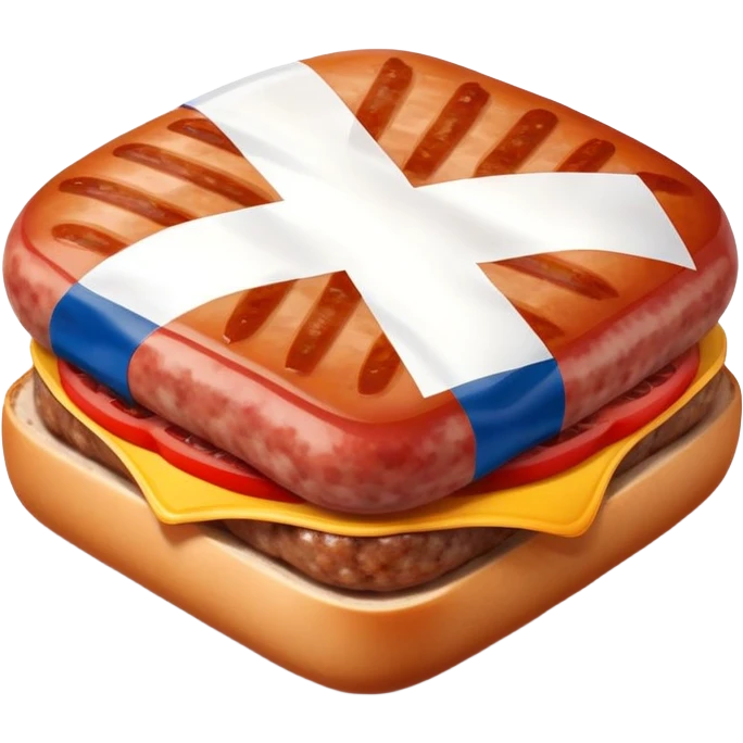 square sausage with scotland flag emoji