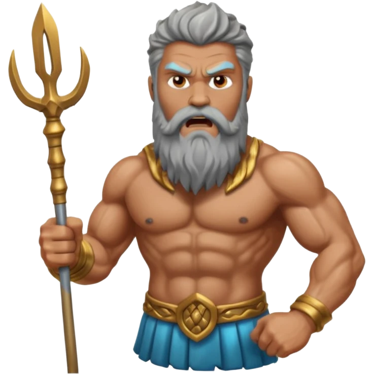 poseidon, angry emoji