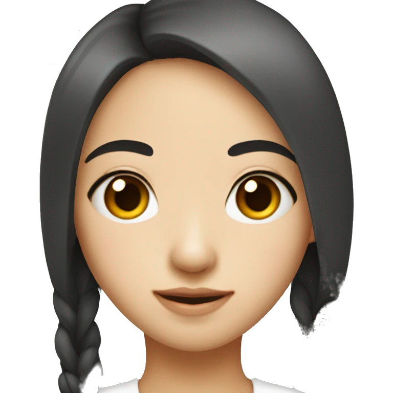 Asian girl with eye bags emoji