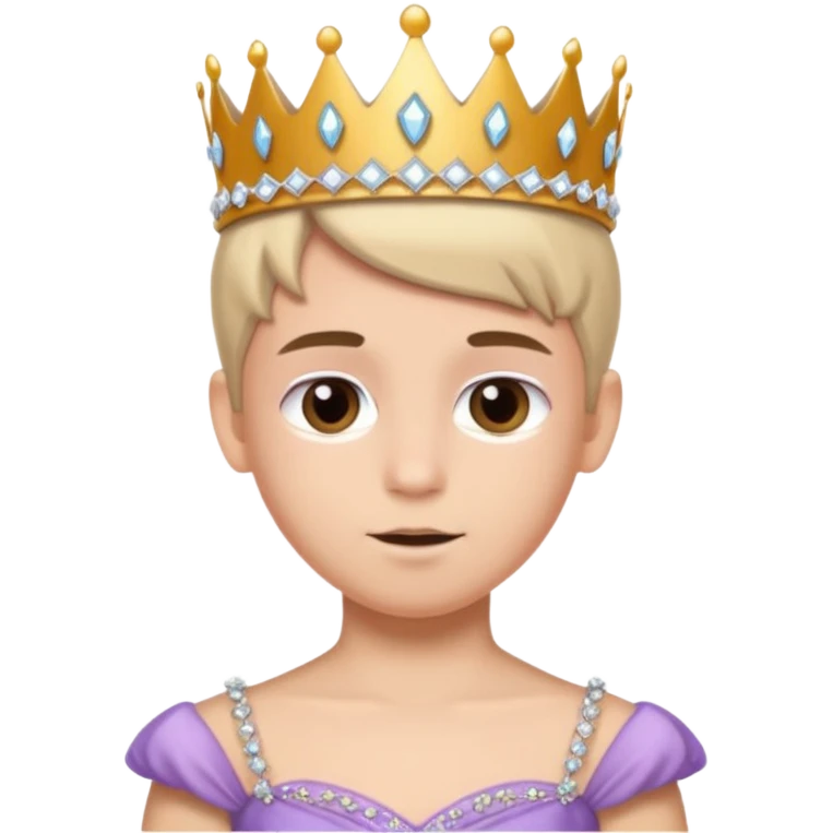 The boy is getting a princess makeover emoji