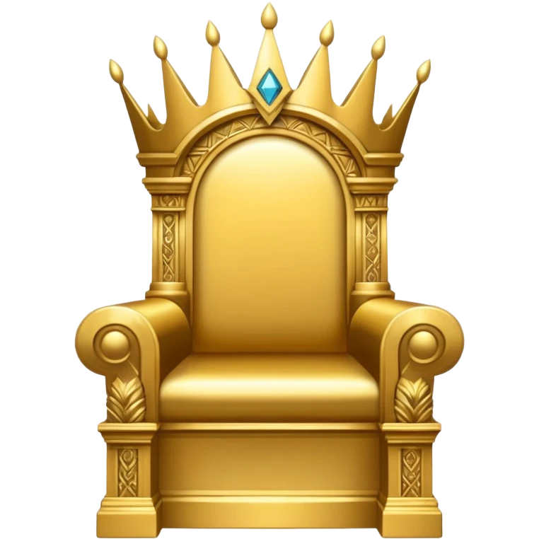 wide big iron gold Illuminati throne emoji