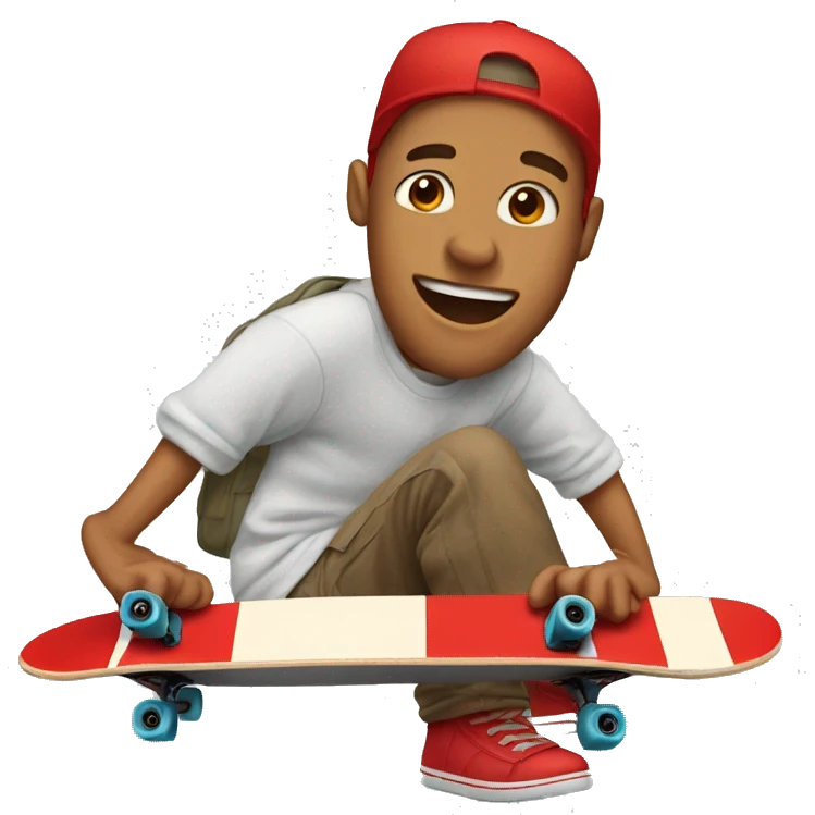 red skateboard emoji