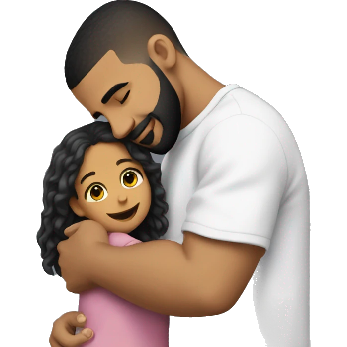 Drake hugging a little girl emoji