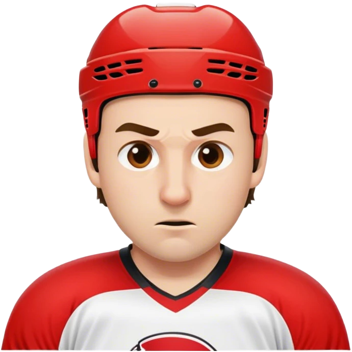 Hockey player with big nose emoji