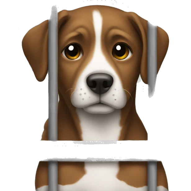 Dog in jail emoji