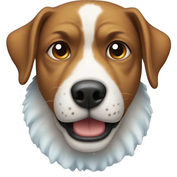 Cold dog emoji