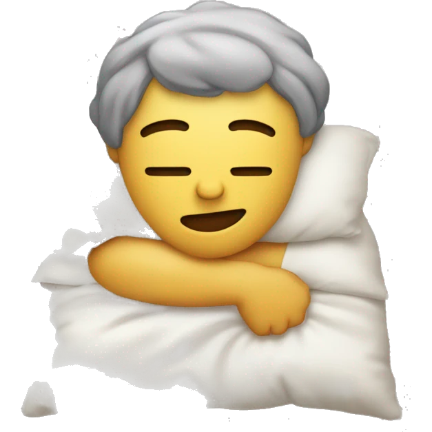 Yo presumiendo con una almohada emoji