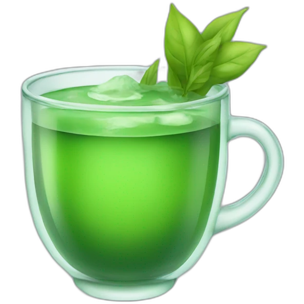 cold green tea emoji