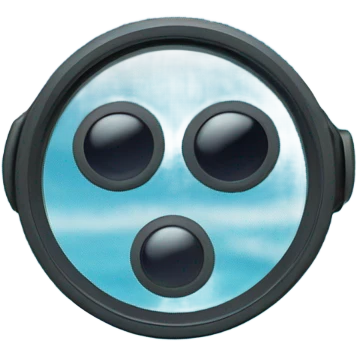 binocular lens POV shot of the ocean emoji