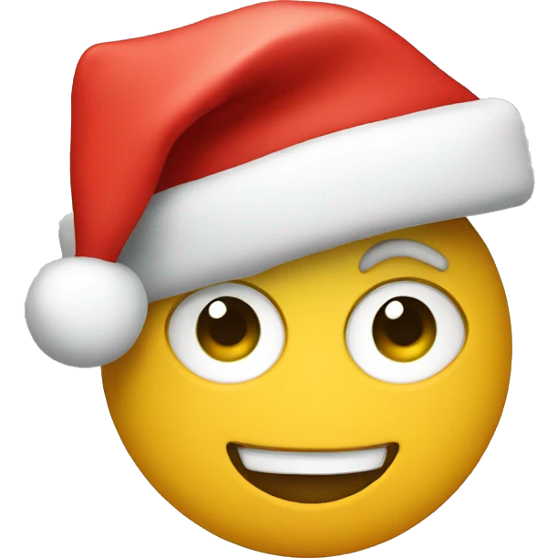 Heart with a Santa hat emoji