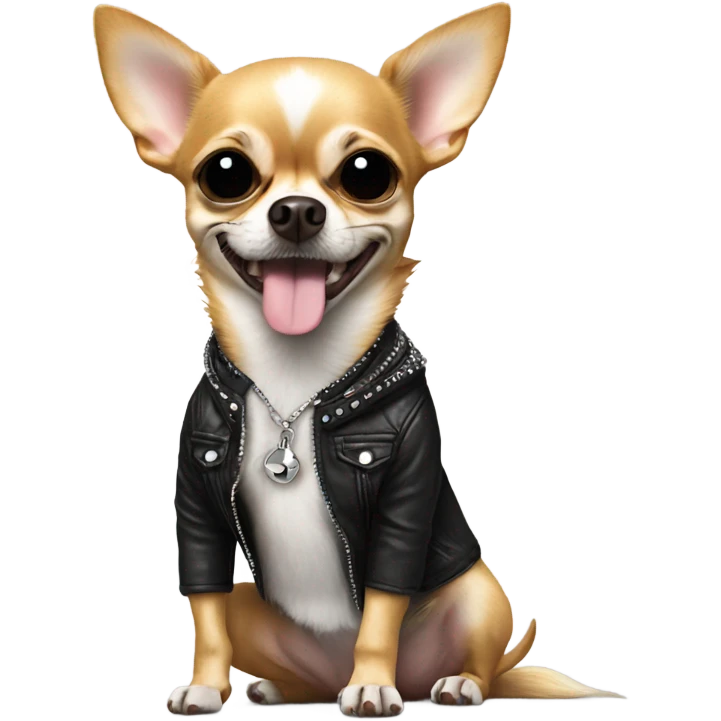rock star chihuahua  emoji