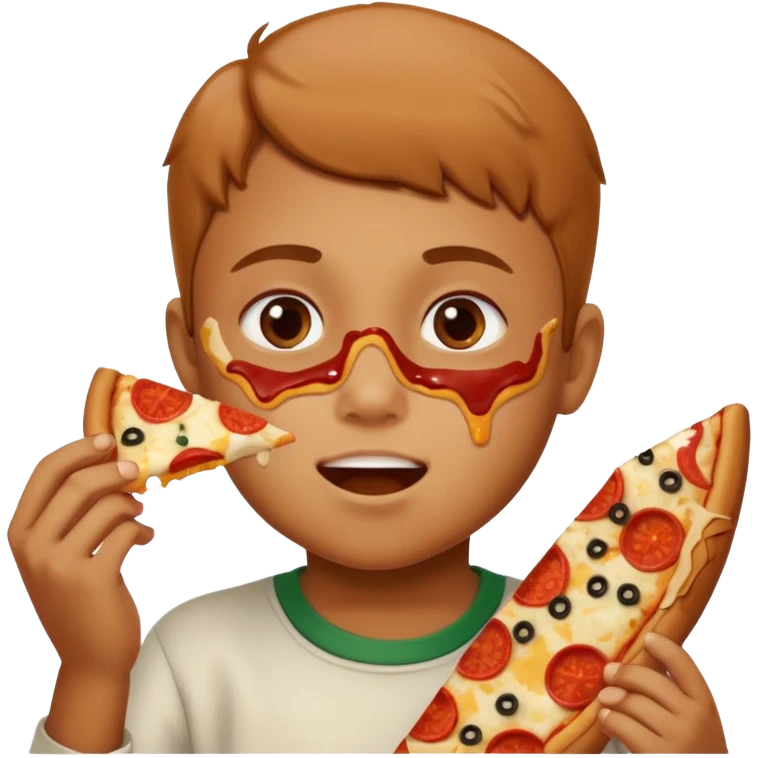 Child Eating Pizza emoji