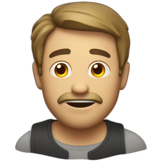 Drunk man emoji