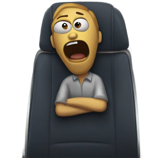 Edward munch the scream on An airplane emoji