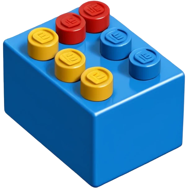 blue 2x4 lego brick emoji