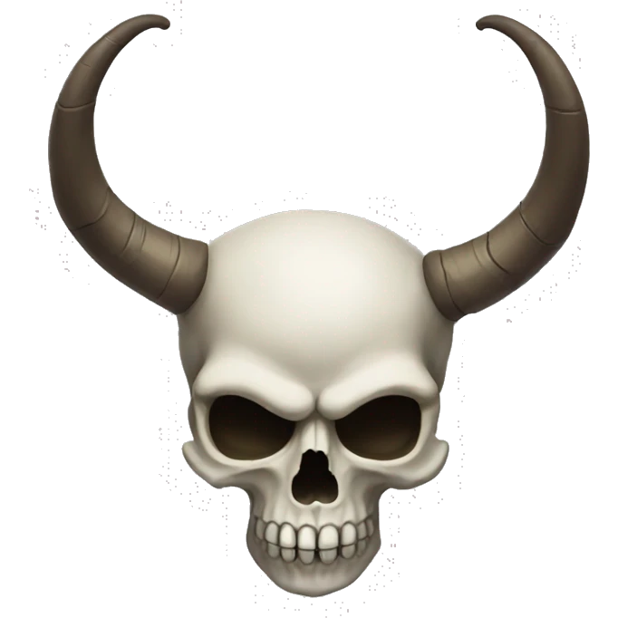 Skull with horns emoji