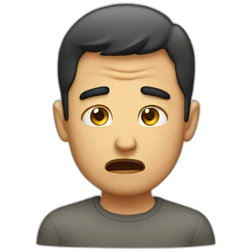 Men crying  emoji