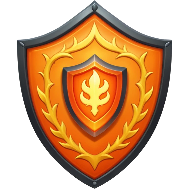fiery shield emoji
