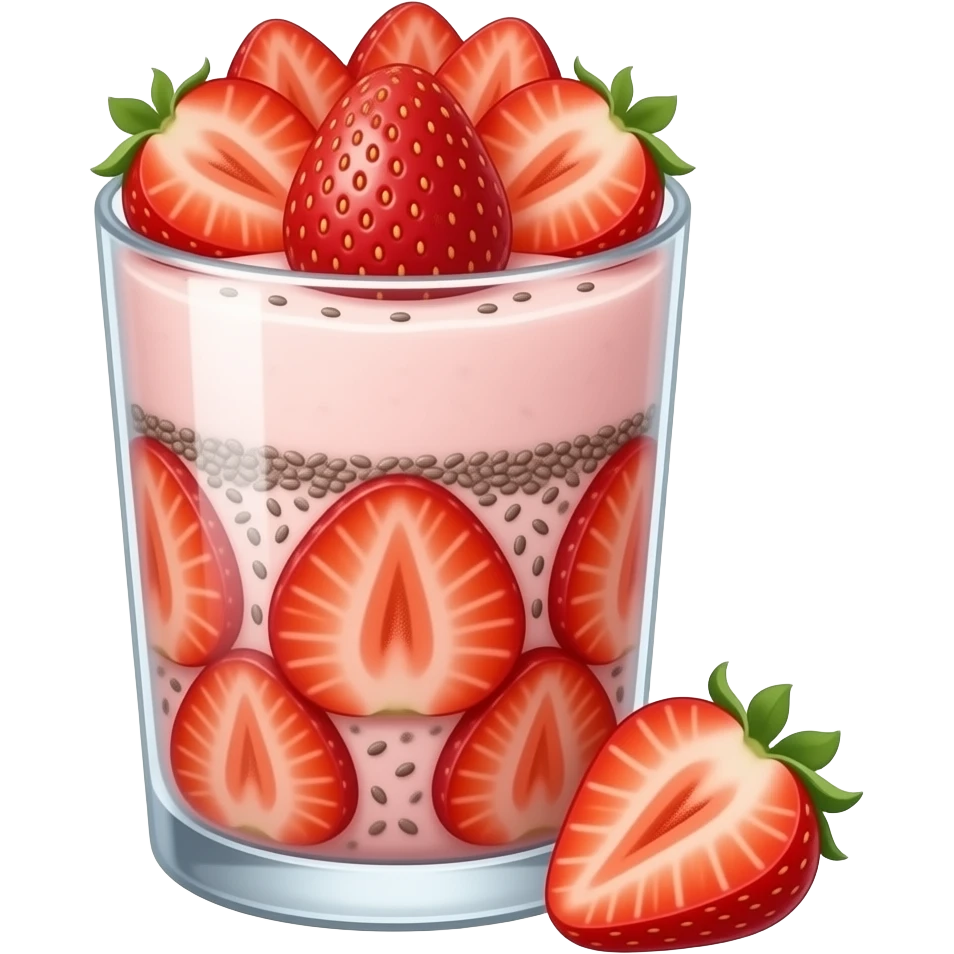 smoothie with fruit on the top emoji