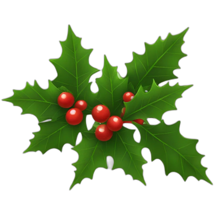 christmas holly emoji