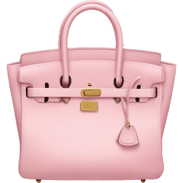 Baby pink birkin bag emoji