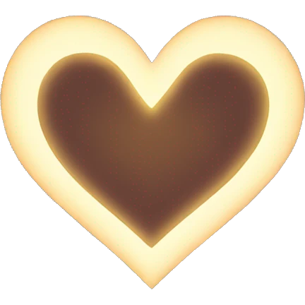 heart with light surround emoji