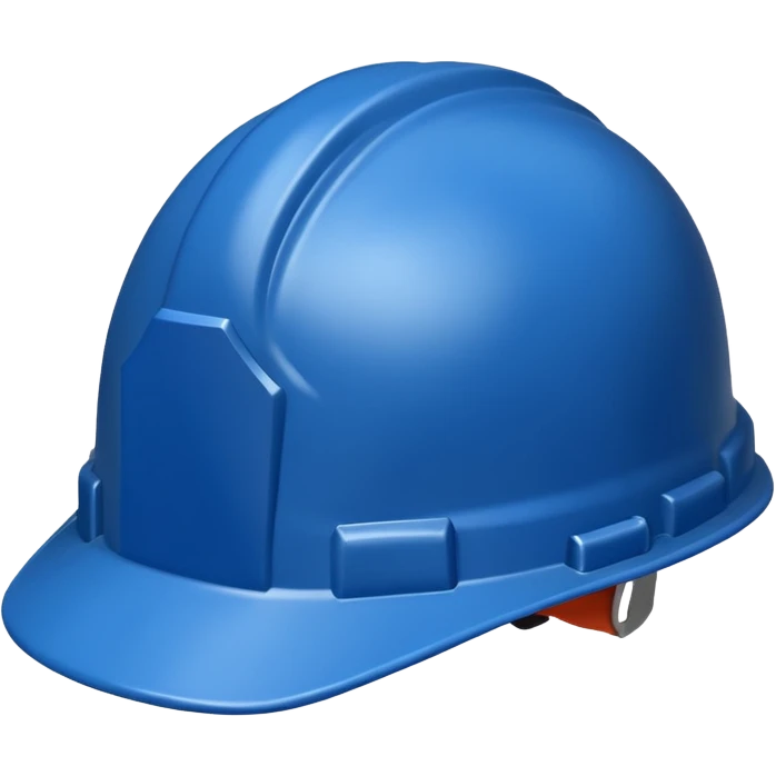 Blue evil hard hat  emoji