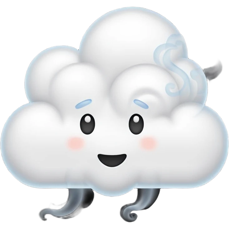Nube moño emoji