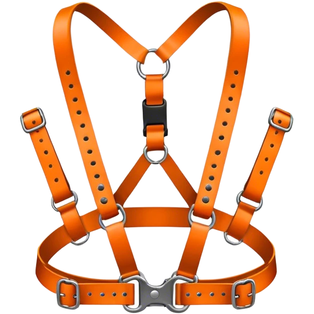 Orange chest harness emoji