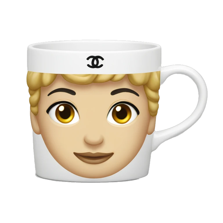 Chanel Coffee mug emoji