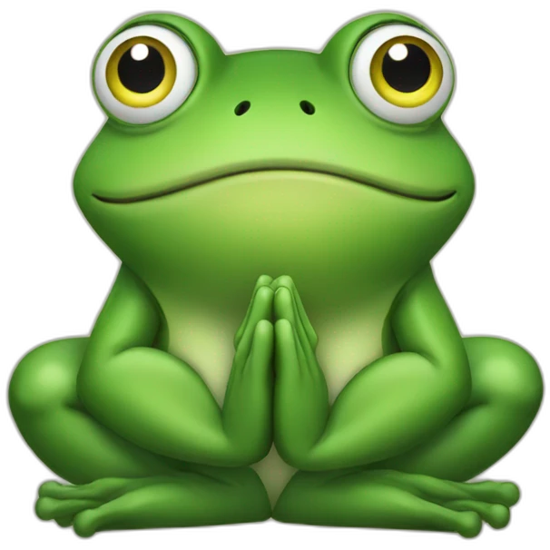 frog praying emoji
