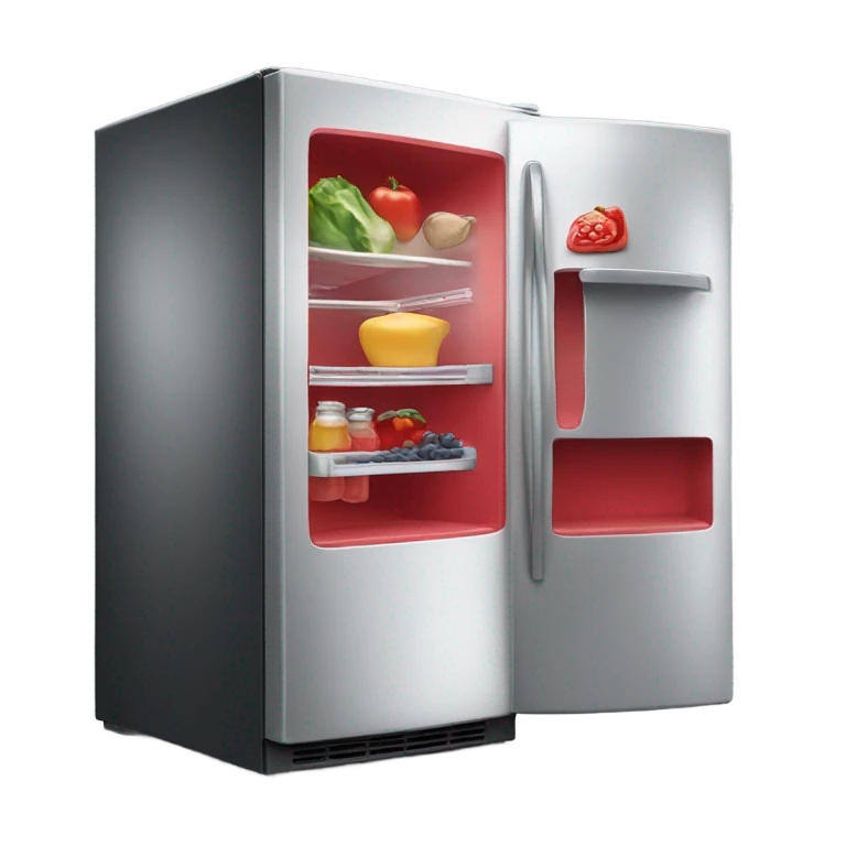 Red refrigerator  emoji