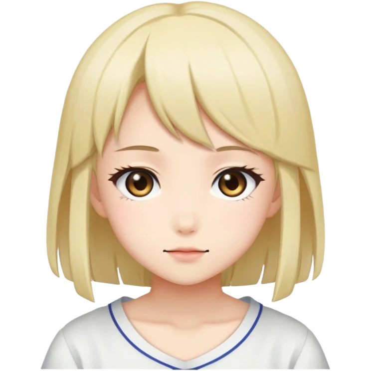 Anime kawai girl emoji
