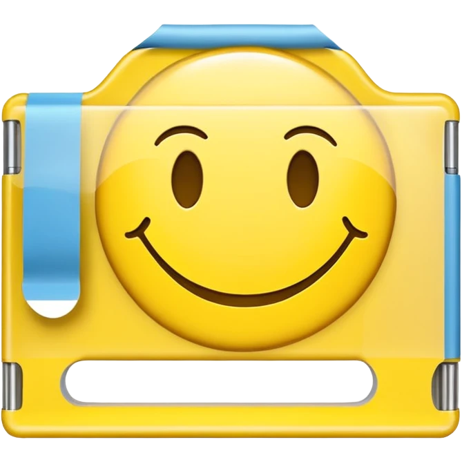 Piece of tape with smiley faces drawn on it  emoji