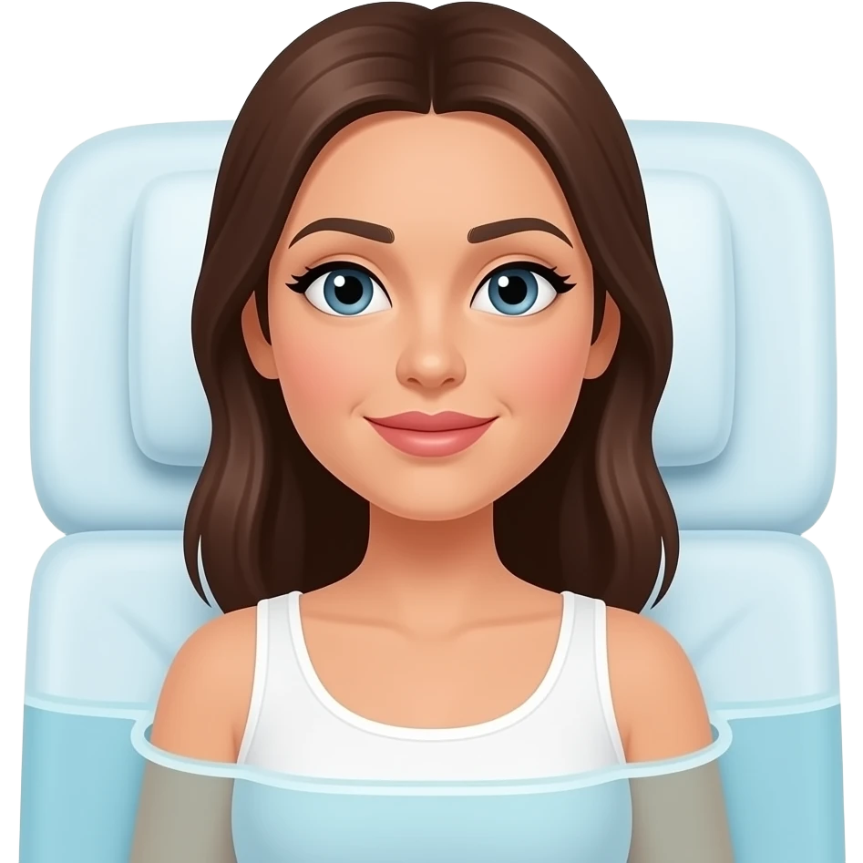 Woman on a tanning bed emoji