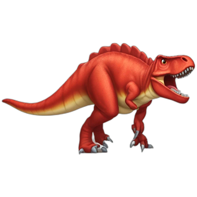 red tarbosaurus emoji