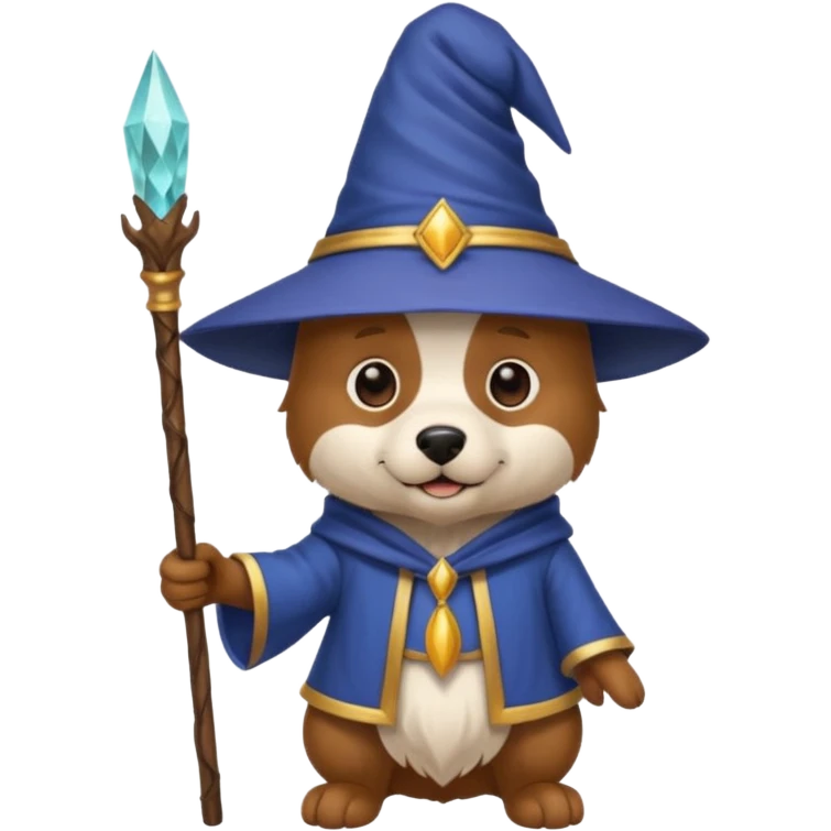 Dog wizard emoji