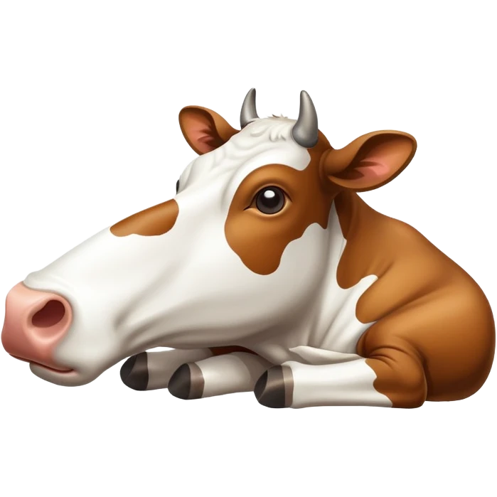 Dying cow emoji