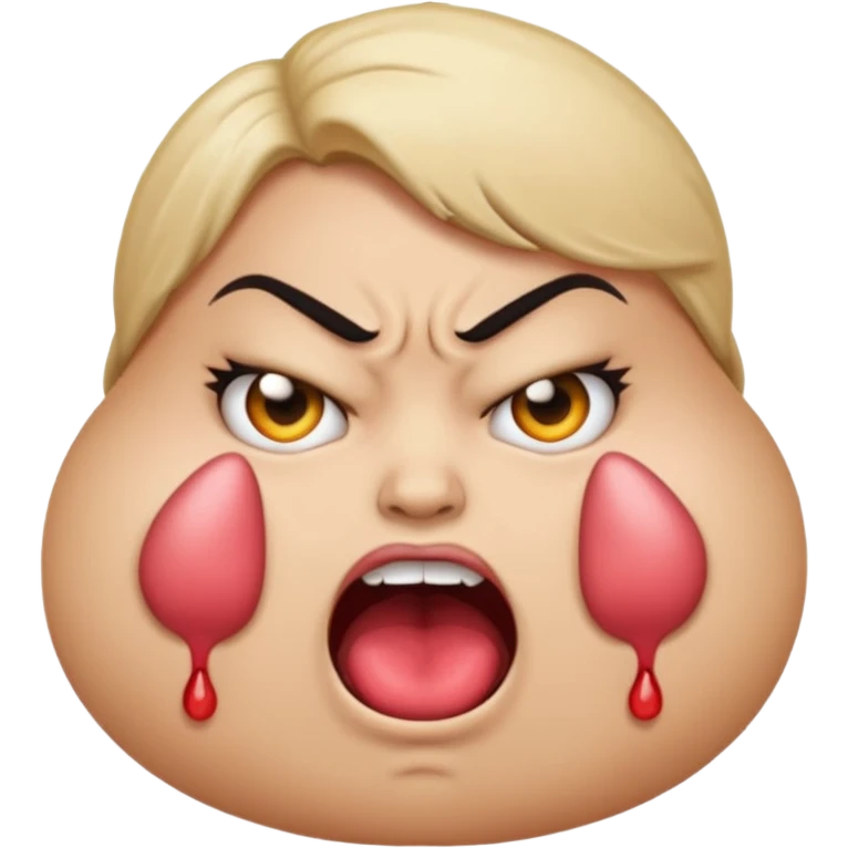 angry emoji with huge boobs and nipple piercing emoji emoji