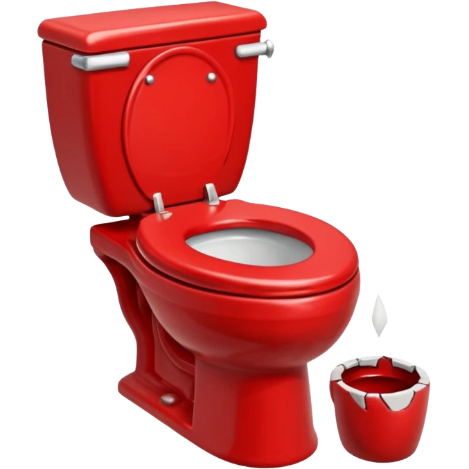 evil red toilet emoji