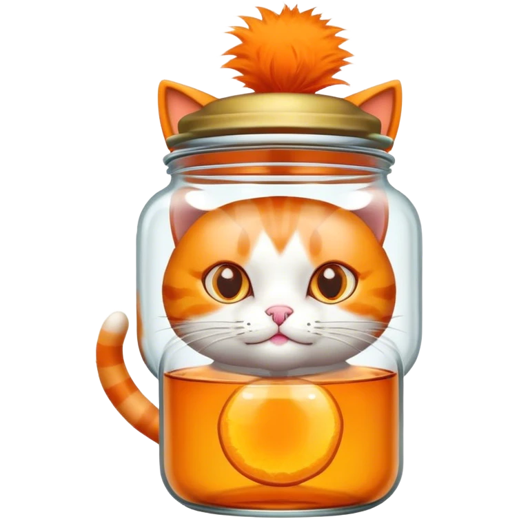 cat with glass jar on head emoji
