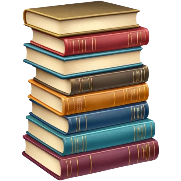 Book stack  emoji