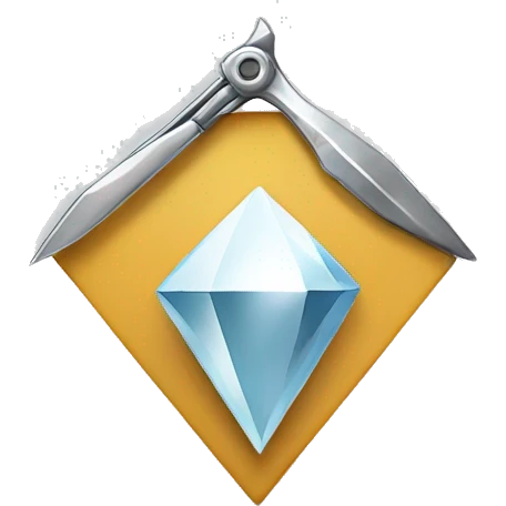 cutting a diamond with a scalpel emoji