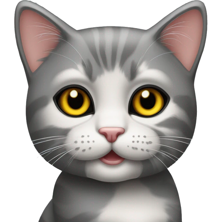 Um garoto loiro com mascara preta e orelha de gato emoji