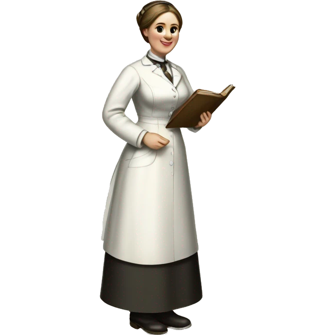 Full-length nurse 1870 emoji