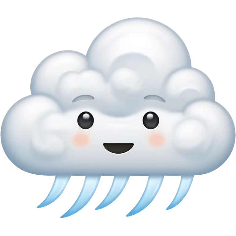 cloud breathing in air  emoji