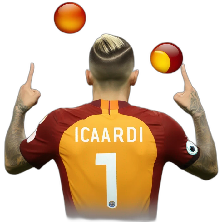Mauro Icardi Galatasaray ear celebration emoji